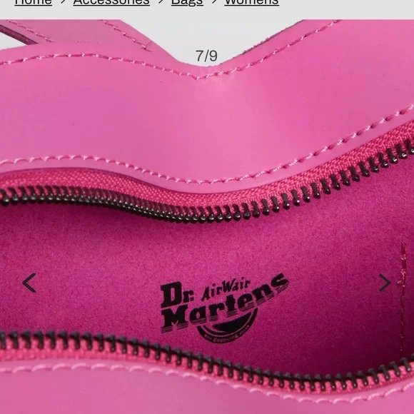 Dr. Martens💕 NEW WITH TAGS/  Pink LEATHER convertible Shoulder Bag/ backpack - Picture 5 of 15